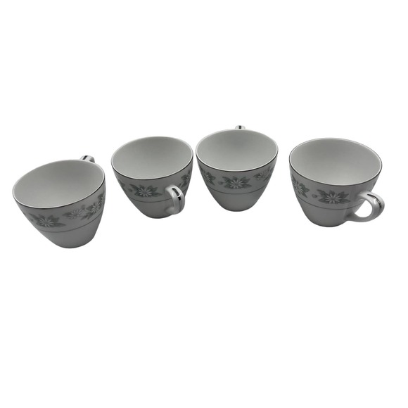 Mikasa #243 Japan Fine China Painted White Daisy Coffee Cups Sugar Dish Creamer - Picture 4 of 13